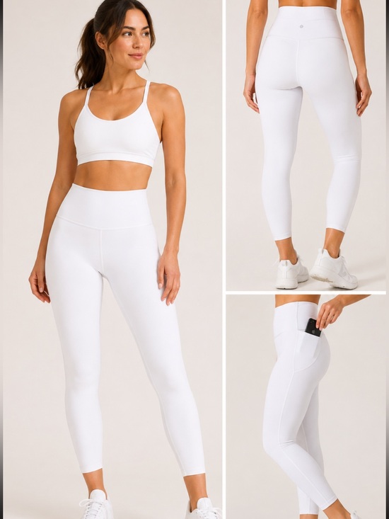 Athleta Pants - #477 Athleta Elation Ultra High Rise 7/8 Leggings Bright White XS NWT